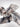 Dabīgā zīda satīna lakats 107x107 cm "Spāres pieskāriens"