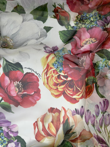 Zīmola "DOLCE & GABBANA" Dabīgā zīda šifona šalle 130x200 cm