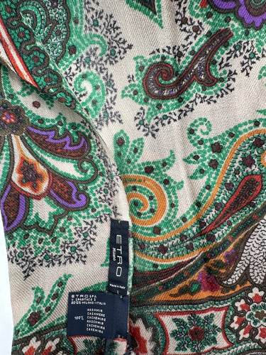 Zīmola "ETRO" kašmira šalle 100x200 cm