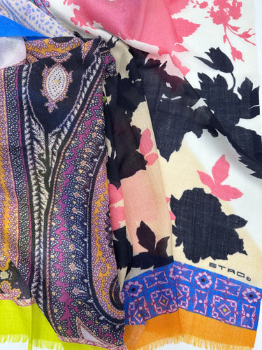 Zīmola "ETRO" kašmira šalle 75x200 cm