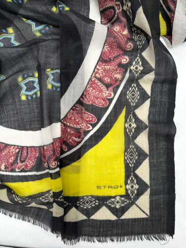 Zīmola "ETRO" kašmira šalle 70x200 cm