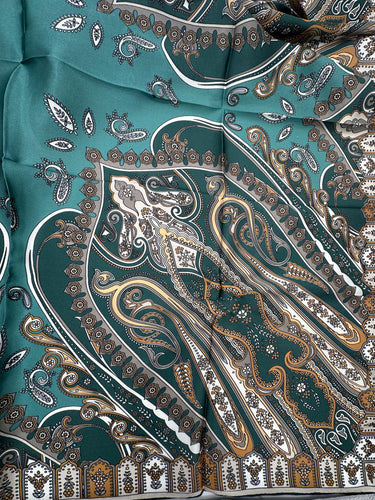 Dabīgā zīda satīna lakats 107x107 cm "Arābu nakts IV"