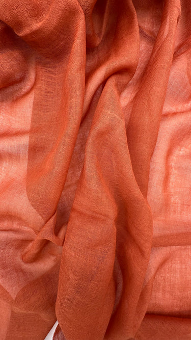 100% vienkrāsaina vilnas šalle "Terracotta"