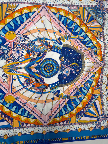 Dabīgā zīda lakats 68x68 cm  "Taurus"