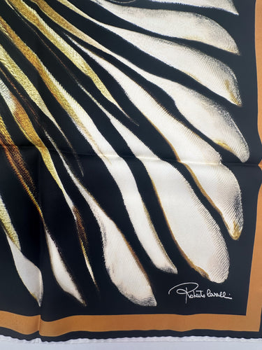 Zīmola "ROBERTO CAVALLI " Dabīgās sarža  lakats 90x90 cm