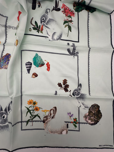Zīmola "LANVIN" Dabīgās sarža  lakats 90x90 cm