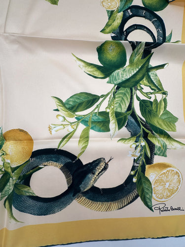 Zīmola "ROBERTO CAVALLI " Dabīgās sarža  lakats 90x90 cm
