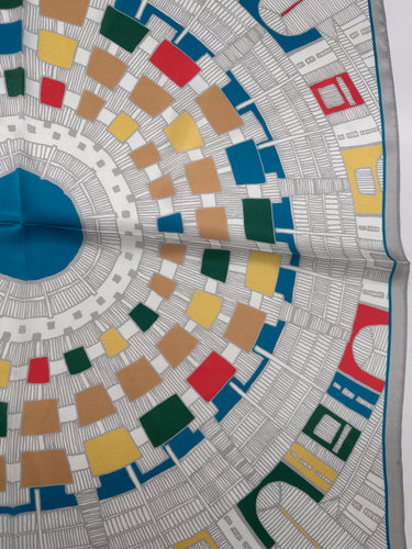 Dabīgā zīda lakats 68x68 cm  "Prieks"