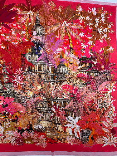 Mazais zīda kakla lakats "Templis II"