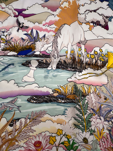 Mazais zīda kakla lakats "Ponijs IV"