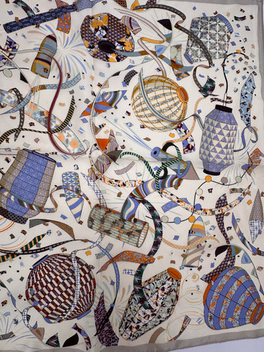 Mazais zīda kakla lakats "Laterna"