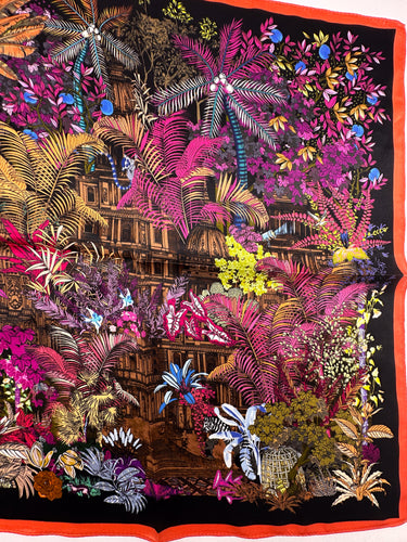 Mazais zīda kakla lakats "Templis III"