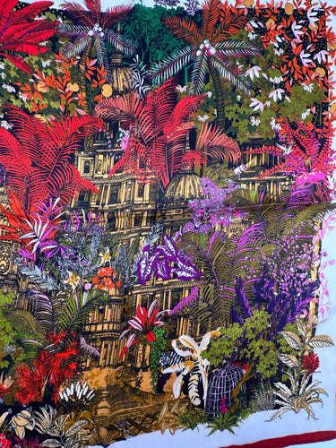 Mazais zīda kakla lakats "Templis IV"