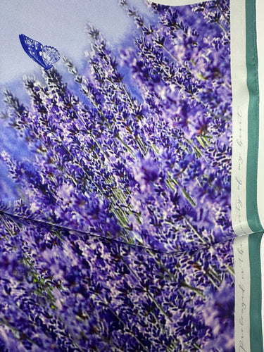 Mazais zīda kakla lakats "Lavanda"
