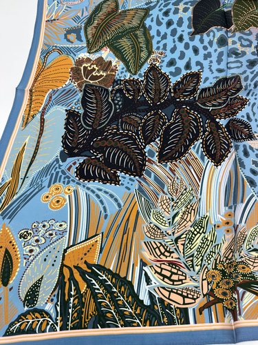 Dabīgā zīda lakats 68x68 cm "Maranta"