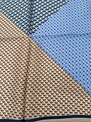 Mazais zīda kakla lakats "Okeāns"