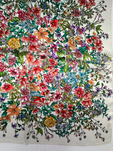 Mazais zīda kakla lakats "Flora "