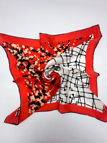 Dabīgā zīda satīna lakats "Jugla" 65x65cm