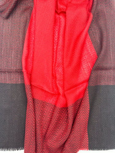 Austa tvīda,  zīda un kašmira šalle "Ruby"