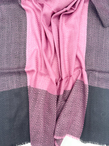 Austa tvīda,  zīda un kašmira šalle "Mulberry"