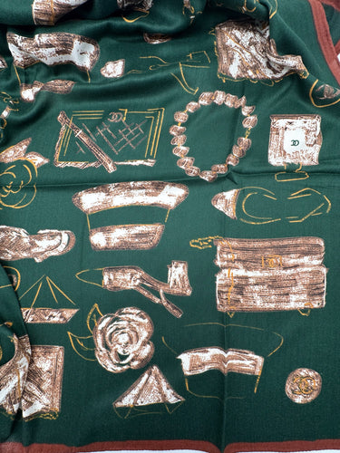 Silts kašmira un zīda lakats "Moda" 130 x 130cm