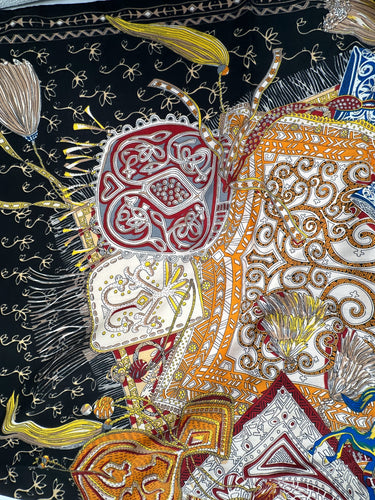 Silts kašmira un zīda lakats "Greznība" 130 x 130cm