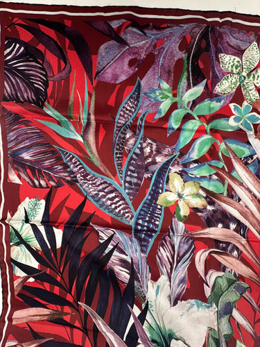 Dabīgā zīda sarža lakats 90x90 cm "Amazone II"