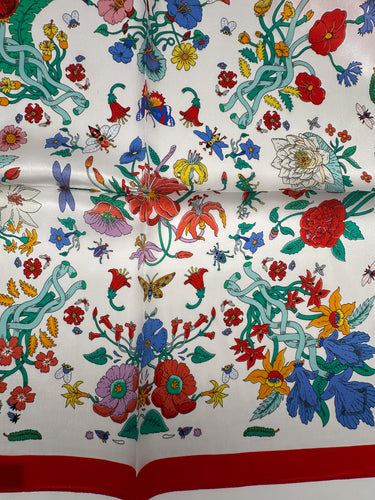 Mazais zīda kakla lakats "Flora I"