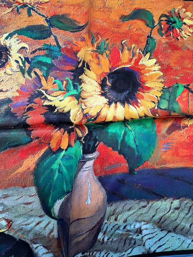 Mazais zīda kakla lakats "Van Goga Motīvs II "