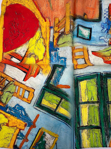 Mazais zīda kakla lakats "Van Goga Motīvs"