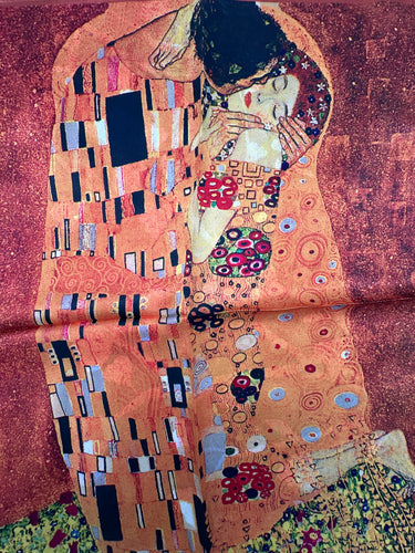 Mazais zīda kakla lakats "Klimta motīvs III"