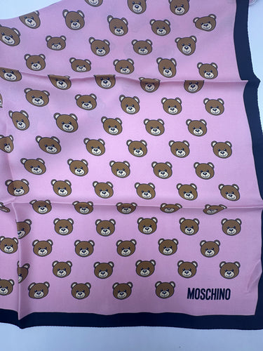 Zīmola "MOSCHINO" Dabīgā zīda sarža lakats 90x90 cm