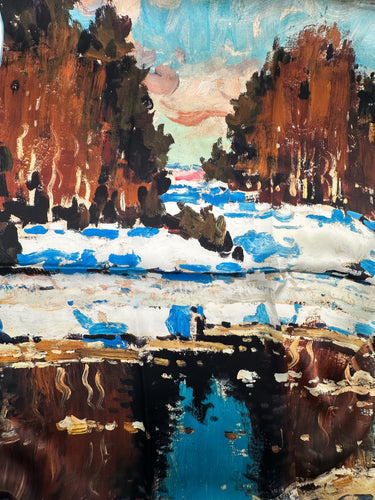 "Pēdējais sniegs"  Vilhelms Purvītis.