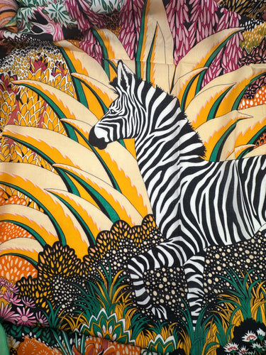 Silts kašmira un zīda lakats "Zebra I" 130 x 130cm