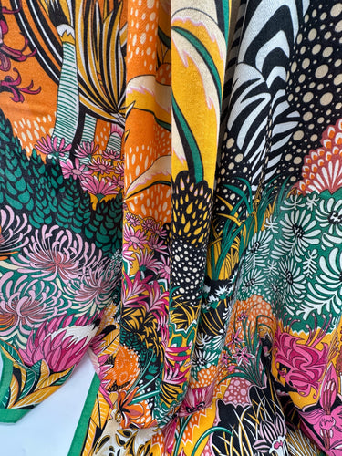 Silts kašmira un zīda lakats "Zebra I" 130 x 130cm