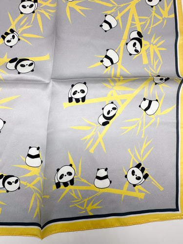 Mazais zīda kakla lakats "Panda"