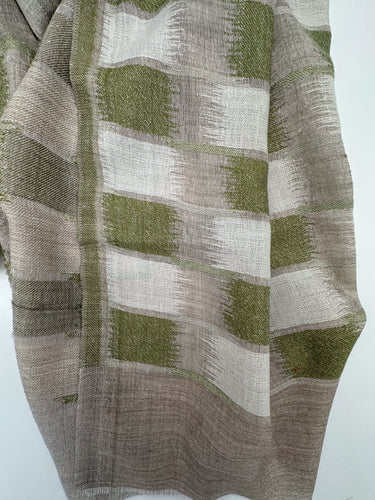 Austa IKAT raksta,  zīda un kašmira šalle