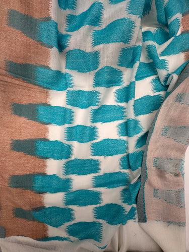 Austa IKAT raksta,  zīda un kašmira šalle