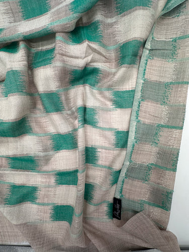 Austa IKAT raksta,  zīda un kašmira šalle