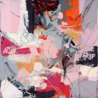 Dabīgā zīda satīna lakats 90x90 cm "Dzejolis"