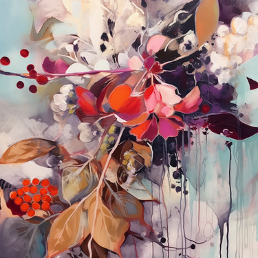 Dabīgā zīda satīna lakats 90x90 cm "Ogas"