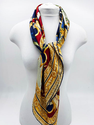 Dabīgā zīda satīna lakats 107x107 cm "Roma II "