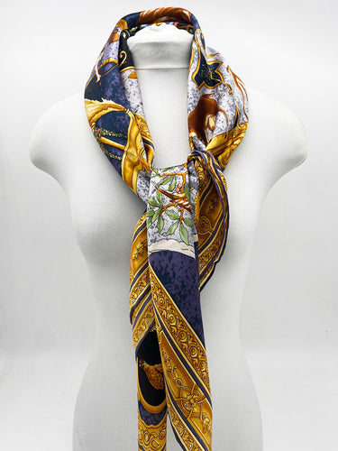 Dabīgā zīda satīna lakats 107x107 cm "Roma"